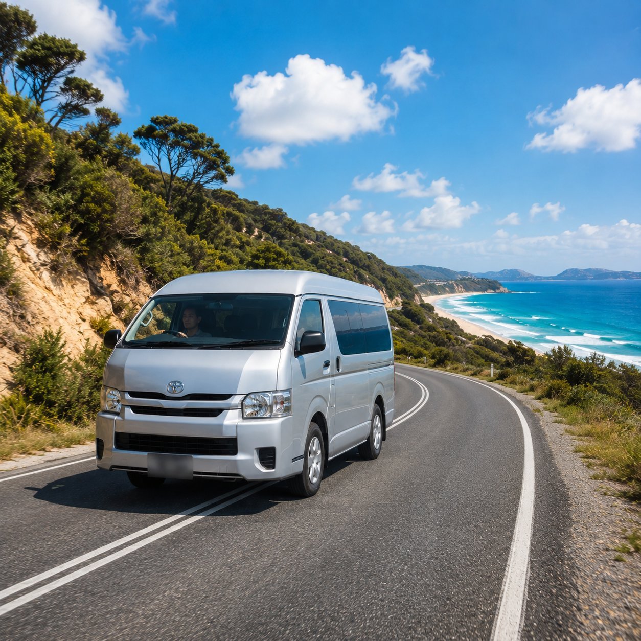 Hiace Anterinkita dalam perjalanan